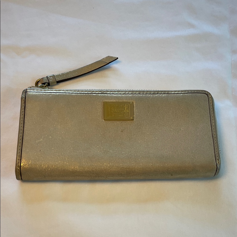 Coach Metallic Gold Wristlet